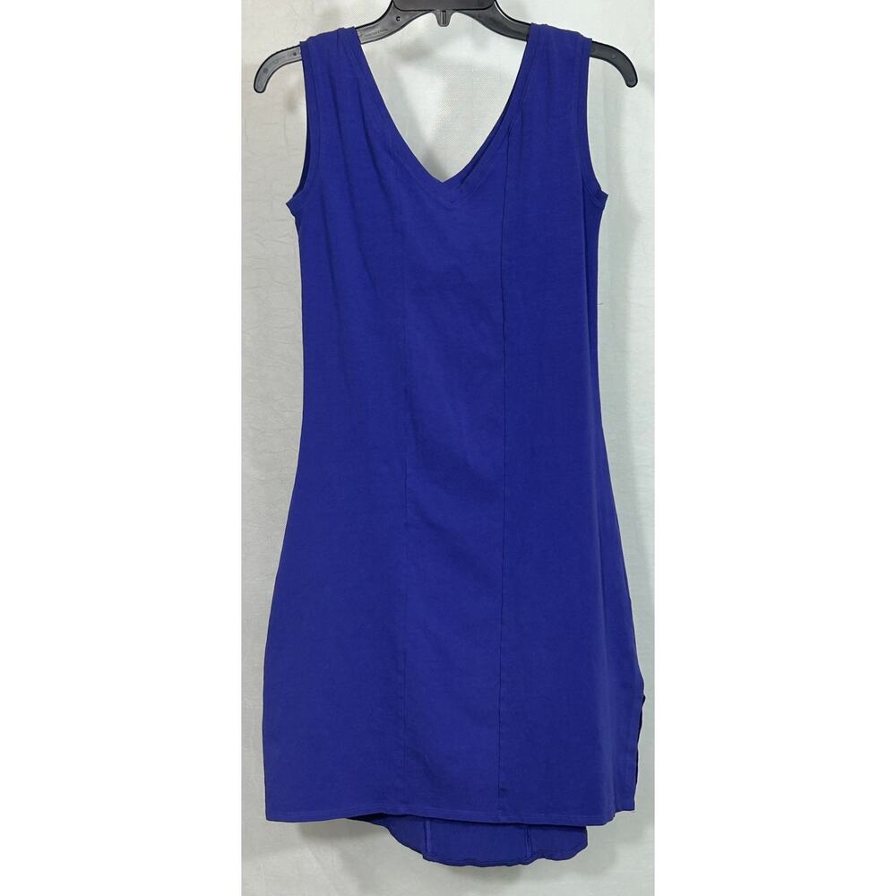 Maggie’s Organics Purple Sleeveless V-Neck Dress Size M Organic Cotton